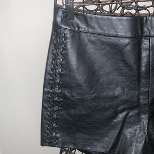 TopShop Leather Shorts